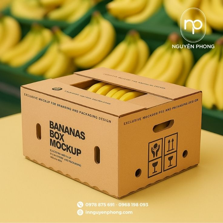 Lưu ý khi thiết kế thùng carton đựng chuối